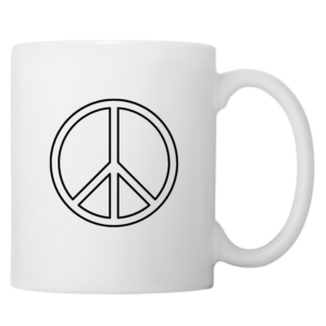 Outlined Peace Symbol