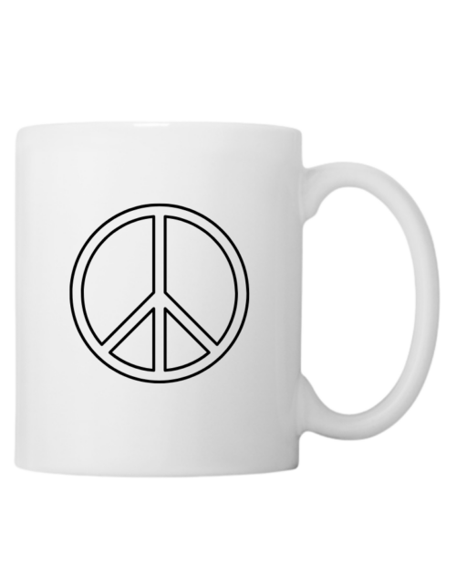 Outlined Peace Symbol