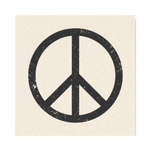Scratched Peace Sign