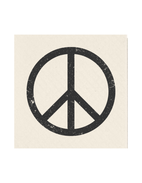 Scratched Peace Sign