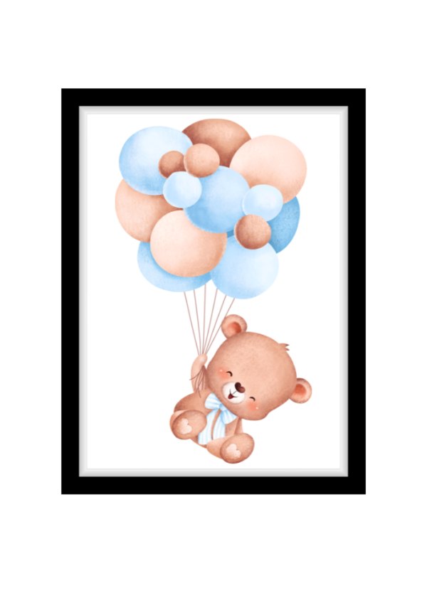Blue happy bear