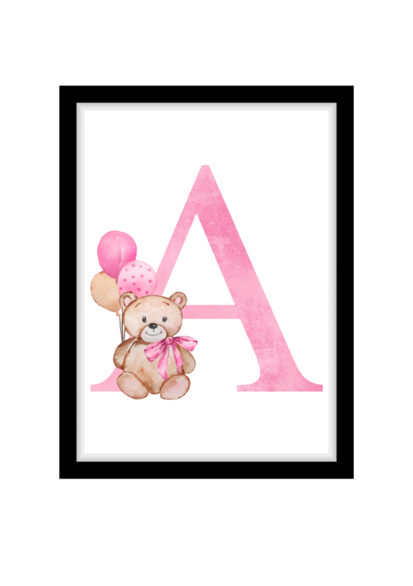 Bokstavsnalle Rosa