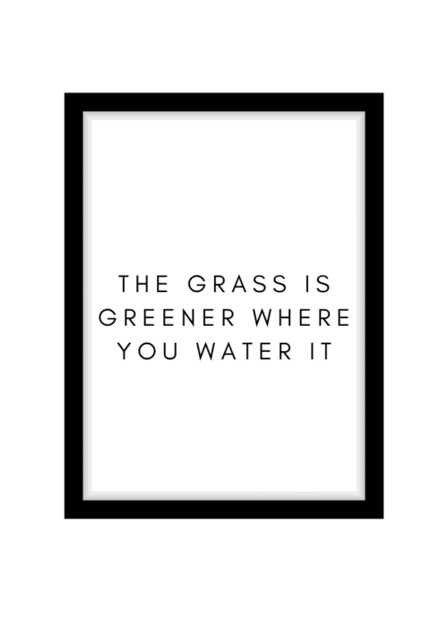 The grass is greener