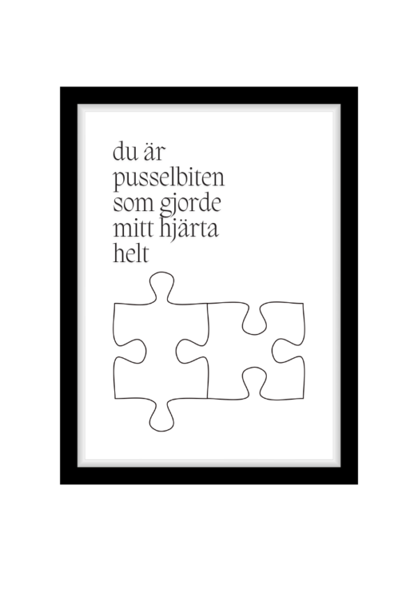 Du är pusselbiten
