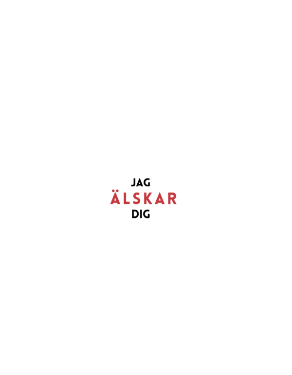 Jag älskar dig