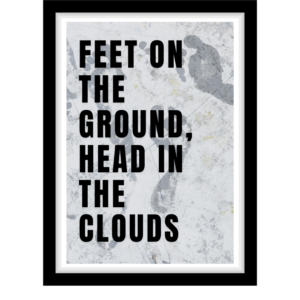 Feet on the ground