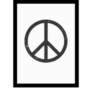 Scratched Peace Sign