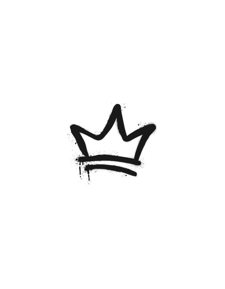 Graffiti Crown (Svart)