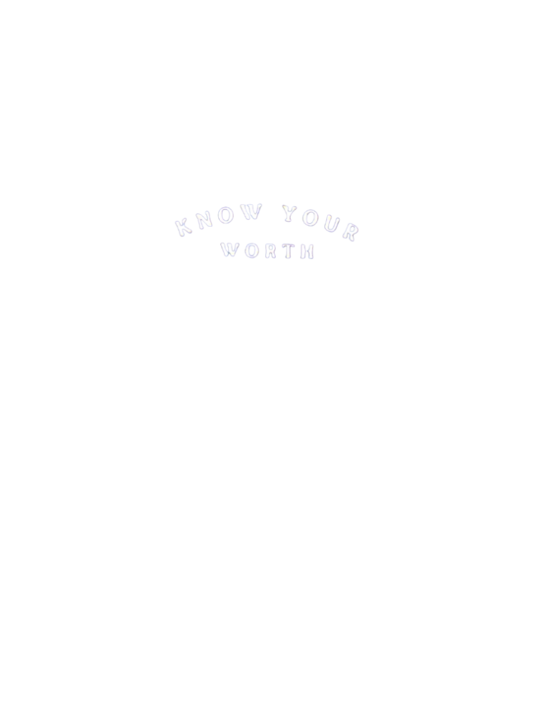 Know Your Worth (Svart)