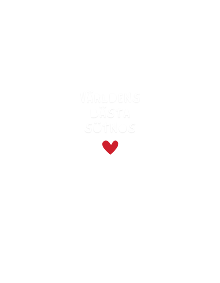Världens Bästa Sötnos (Svart)