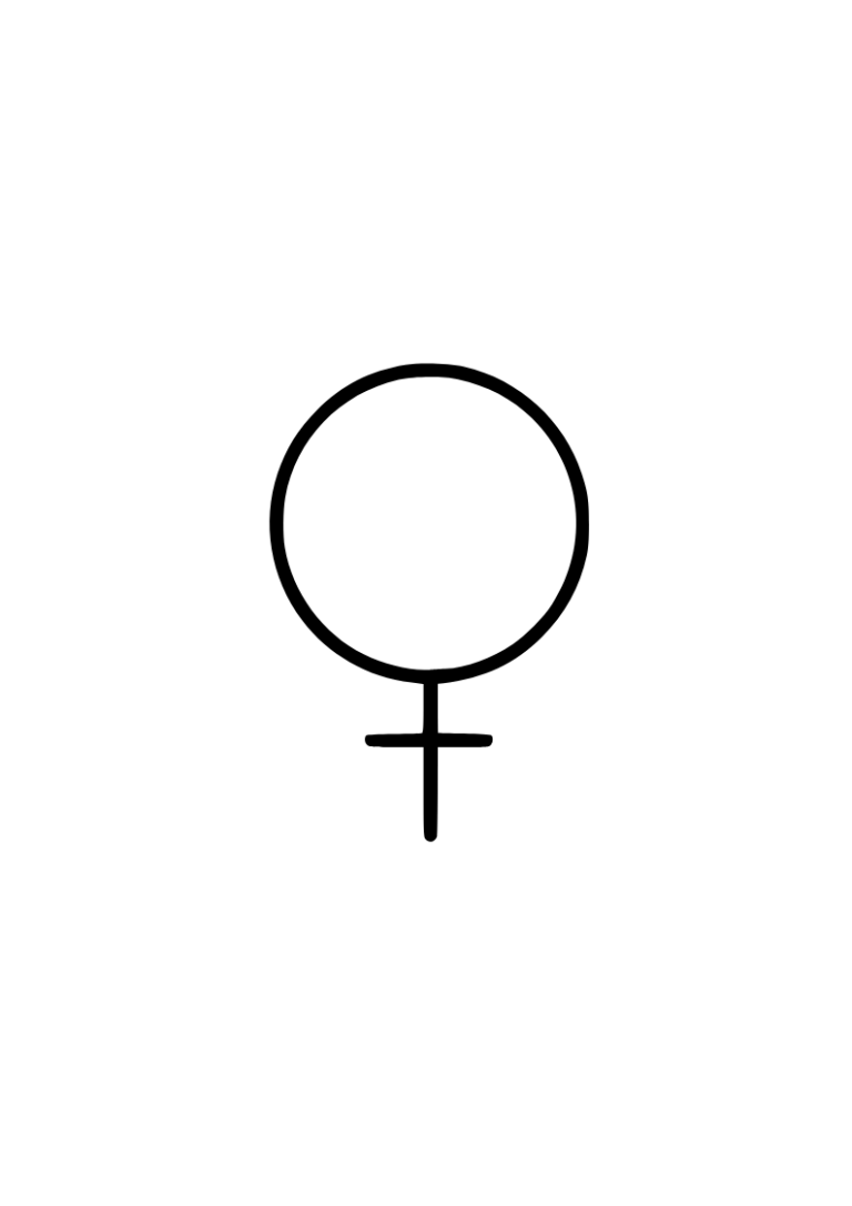 Woman Symbol (Svart)