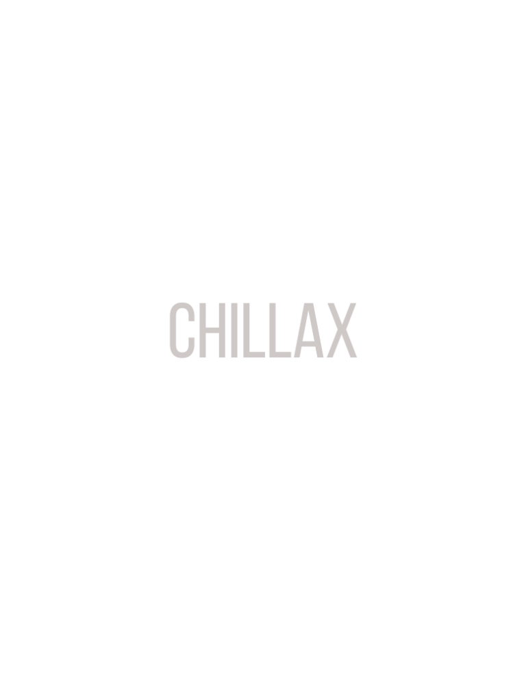 CHILLAX (Bebas Neue)