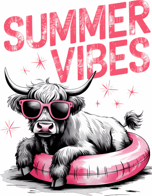 Summer vibes cow