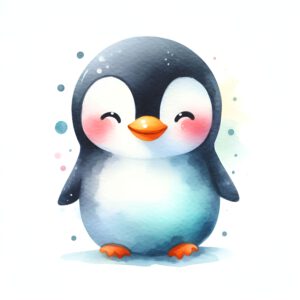 Söt pingvin
