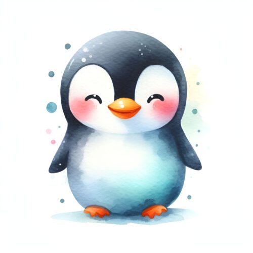 Söt pingvin