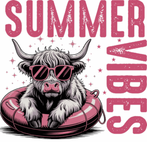 Summer vibes cow