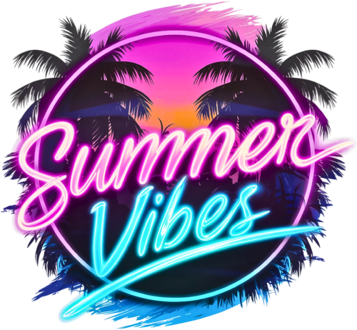 Summer vibes neon