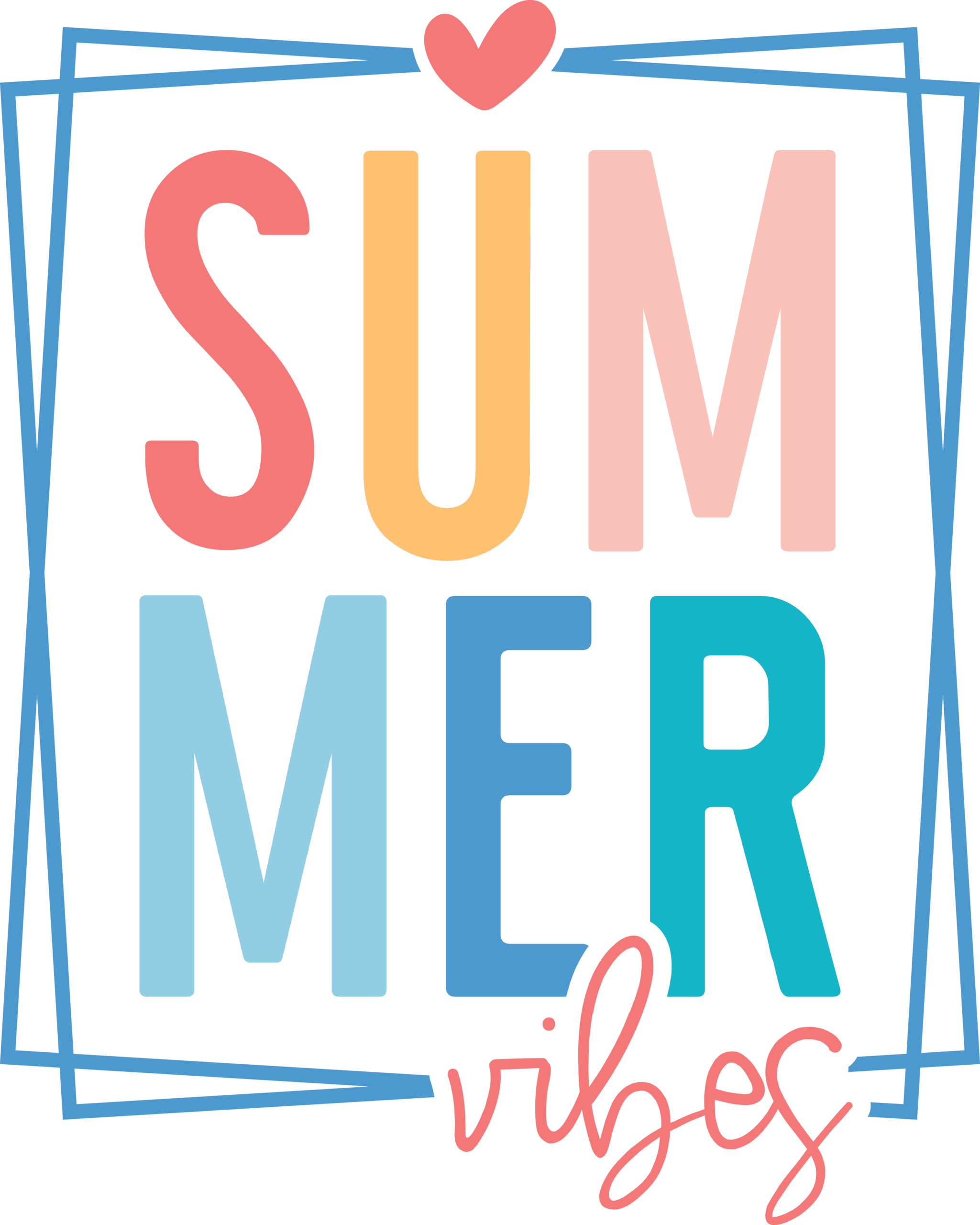 Summer vibes fyrkant