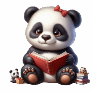Panda röd bok