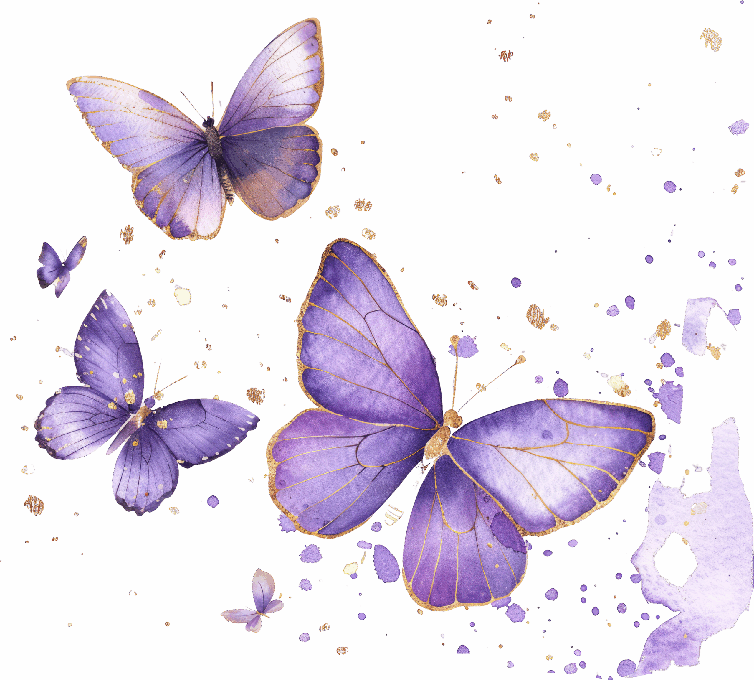 Lila fjärilar