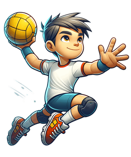 Handbolls pojke