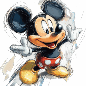 Musse pigg watercolor