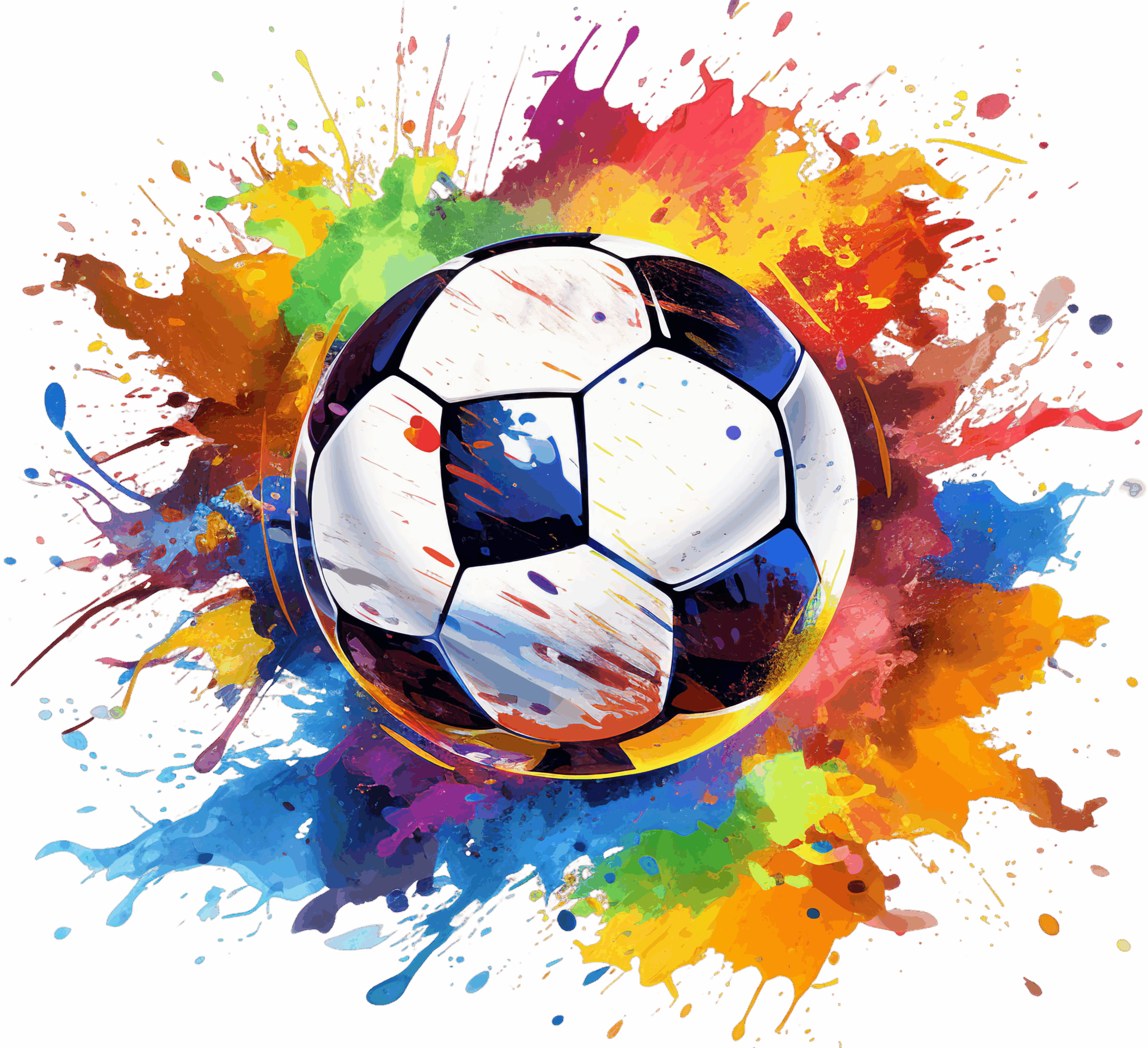 Soccer is colorful