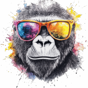 Sunglass monkey