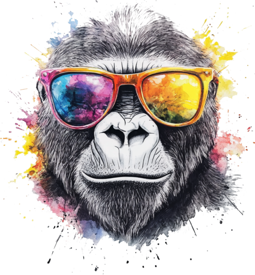 Sunglass monkey