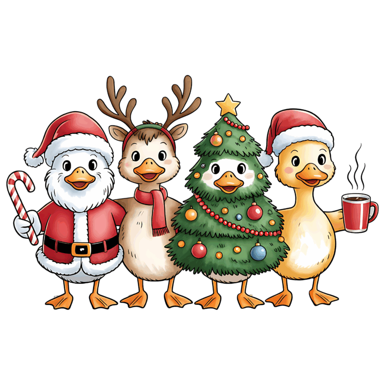 Funny Christmas Goose PNG, Funny Christmas