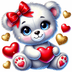 Teddy bear with a bow