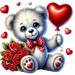 Flower Teddy bear