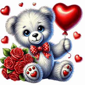 Flower Teddy bear