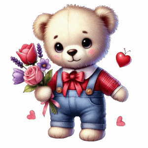 Rose Teddy Bear