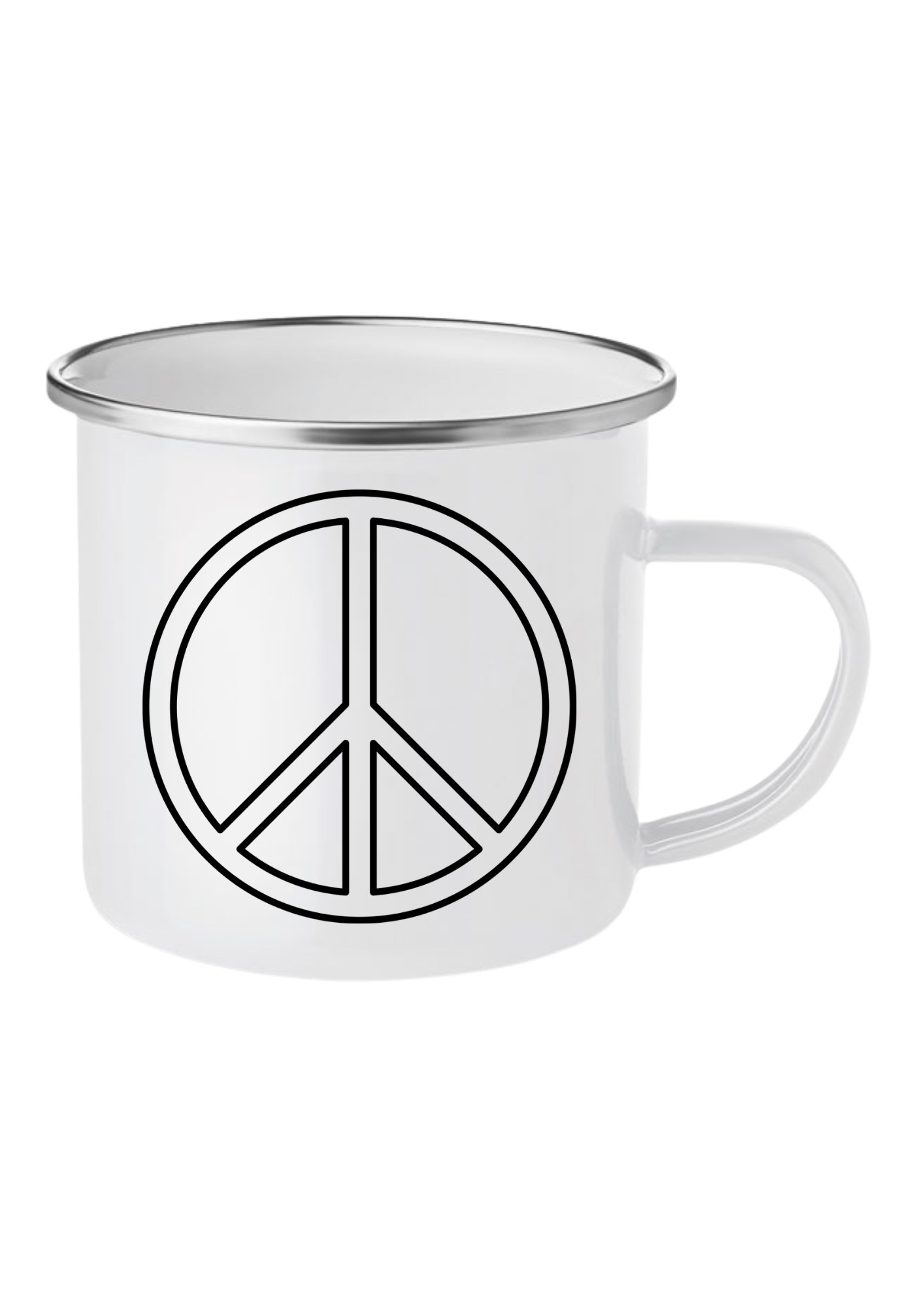 Outlined Peace Symbol