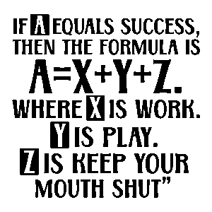 If A equals success