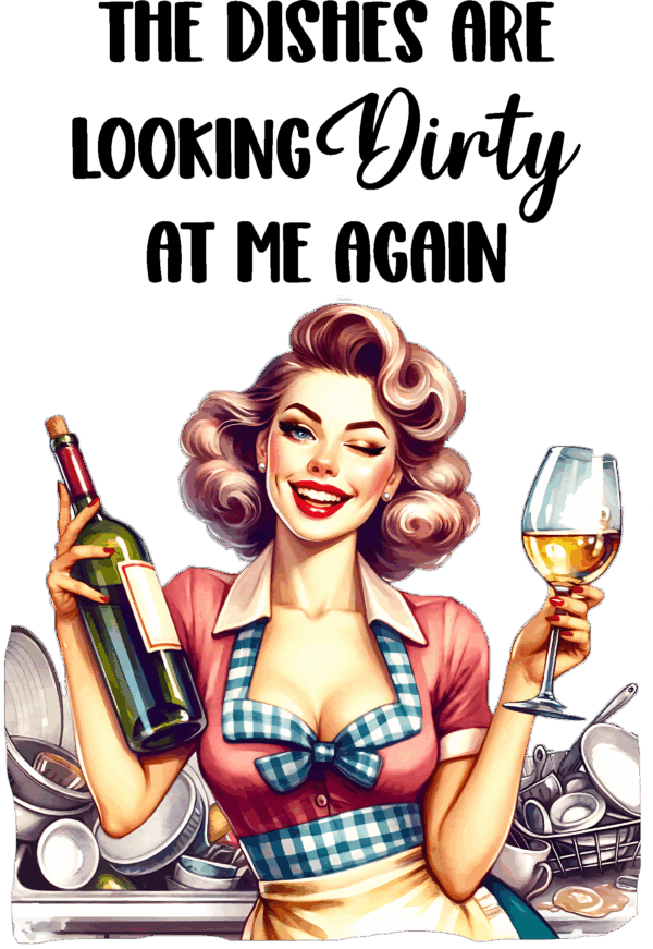 The dishes are looking dirty at me again