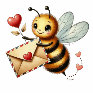 Bi med kärleksbrev