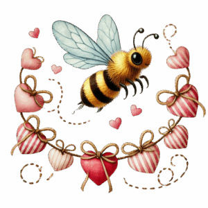 Bi med massa hjärtan