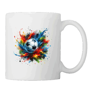 Fottboll med massa färg