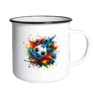 Fottboll med massa färg