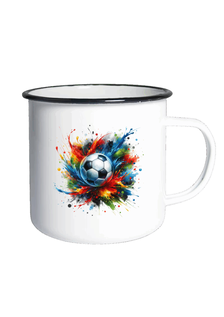 Fottboll med massa färg kant