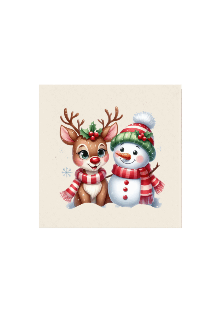 Raindeer & snowman
