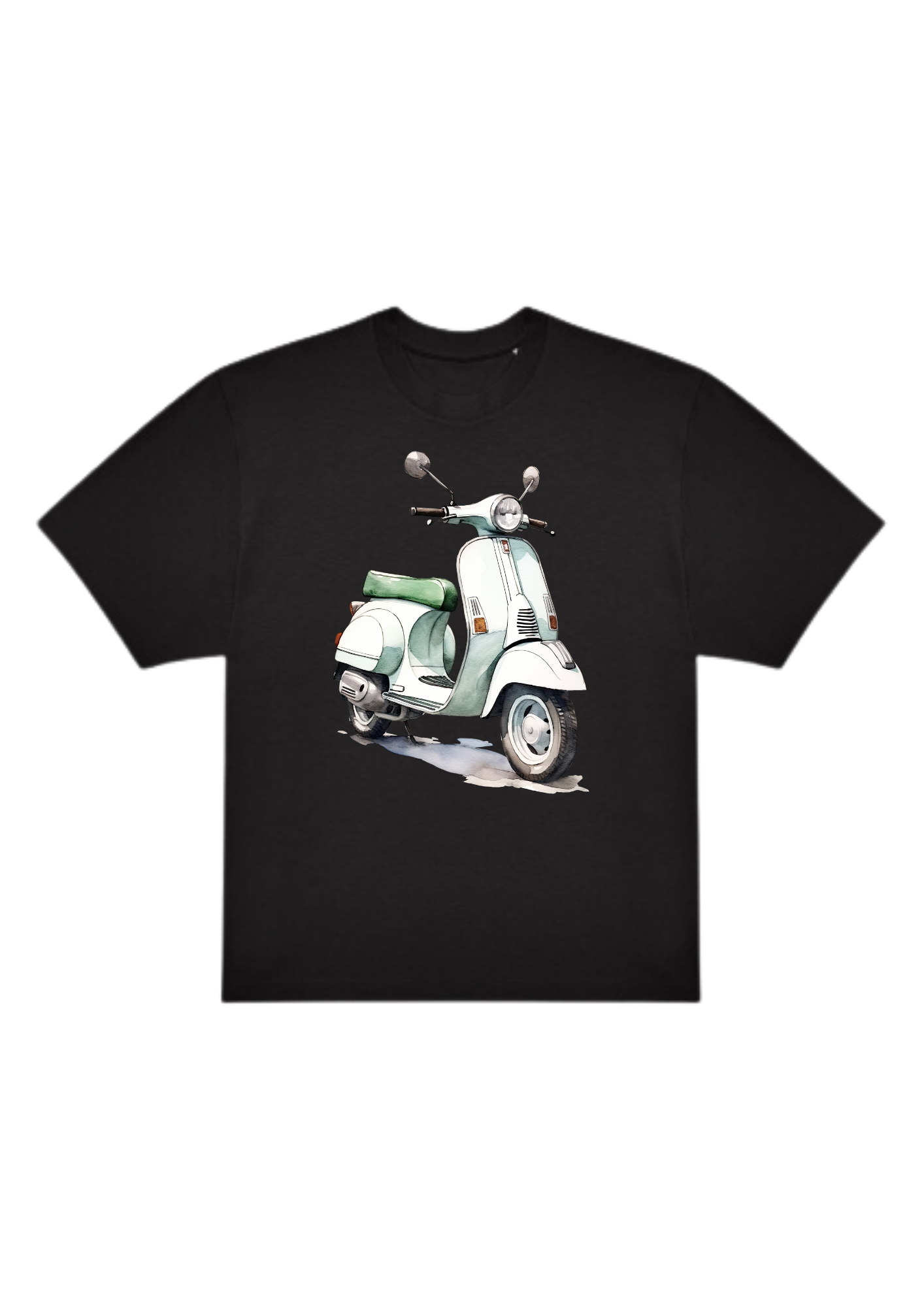 Grön vespa Oversized T-shirt - Bild 8