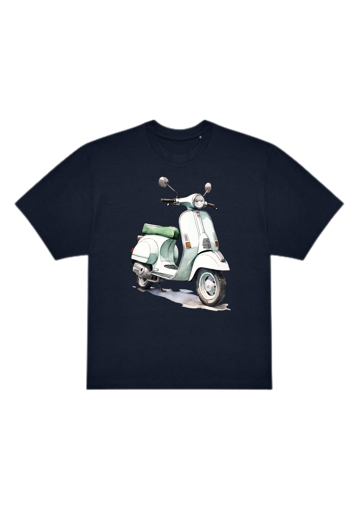 Grön vespa Oversized T-shirt - Bild 7
