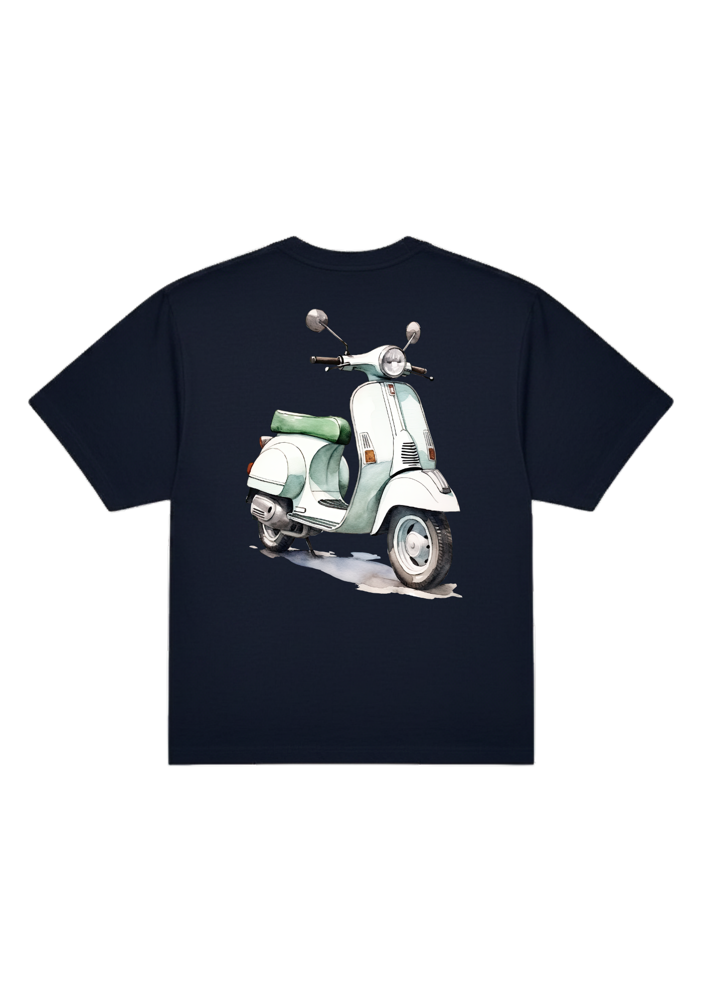 Grön vespa Oversized T-shirt - Bild 6