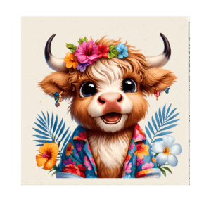 Flower cow