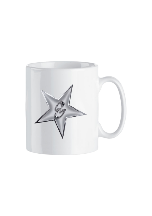 Emoemy silver star Mugg