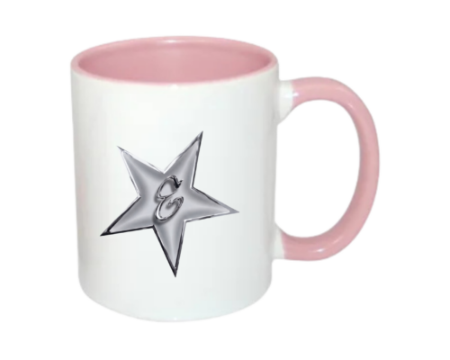 Emoemy silver star Mugg