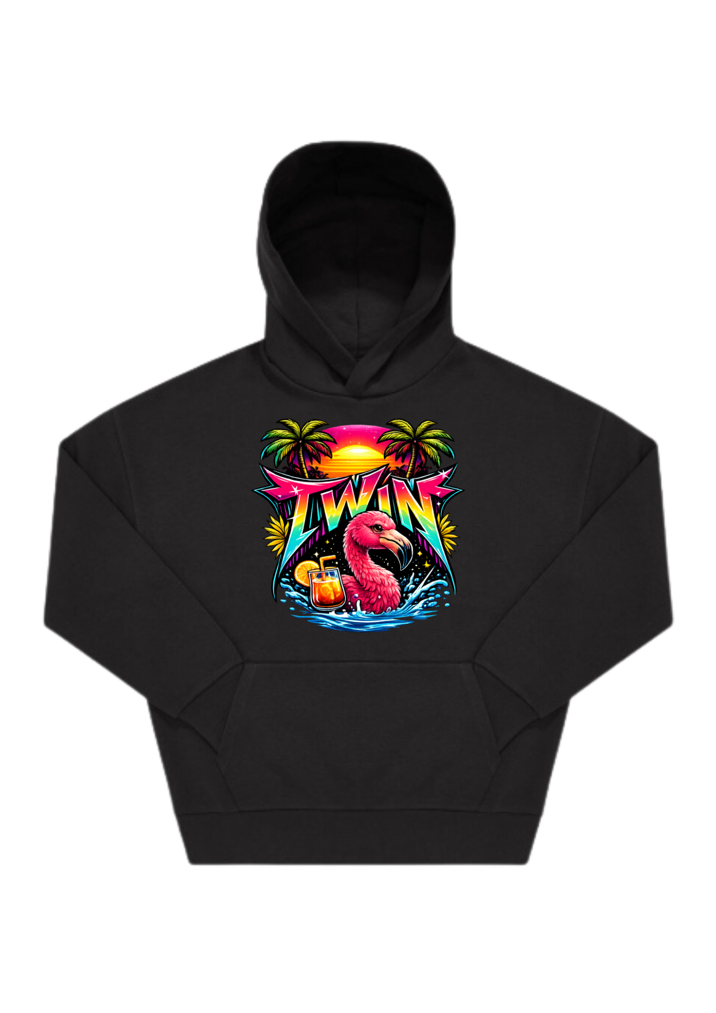 Hoodie oversize svart (2)
